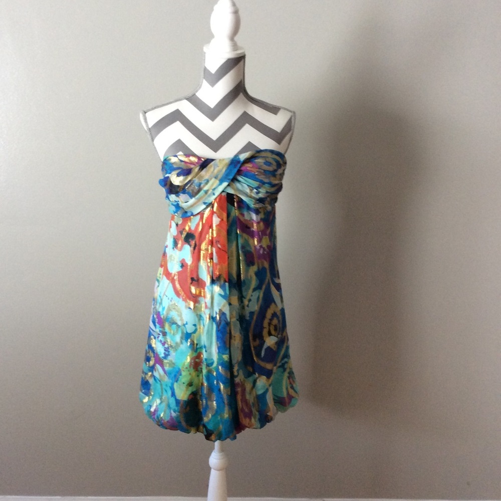 Colorful cache bubble dress